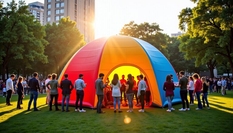 Tente gonflable : la révolution incontournable du marketing en plein air